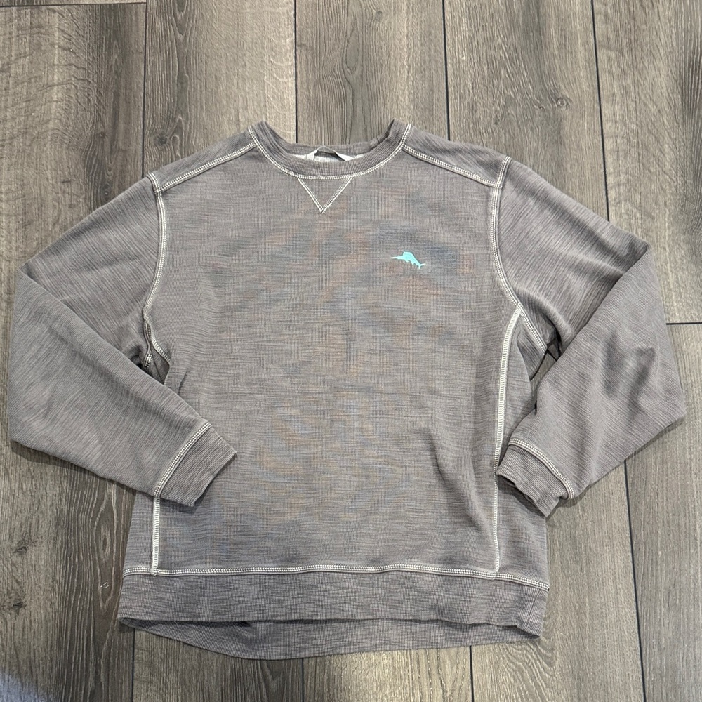 Men’s Tommy Bahama Gray Crewneck Sweater Sz M